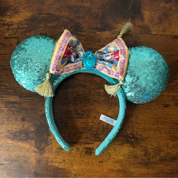 Sequin Mouse Ears Headband with Bow - Picture 2 of 2